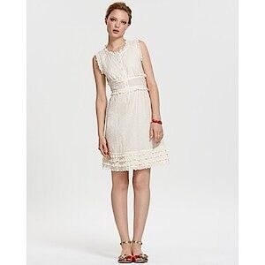 Vintage Marc By Marc Jacobs | Skull Embroidered Ruffle Dress